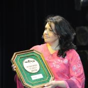 Оперная дива Алена Гребенюк вручает медаль ТМ «Септолете»